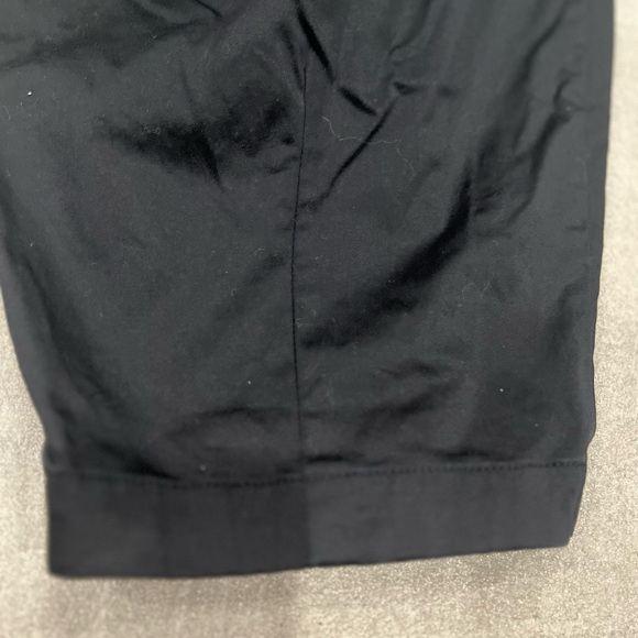 [S]Maeve Black Tapered Leg Cotton Joggers Ankle No Stretch Curve Poplins Barrel - Picture 2 of 10